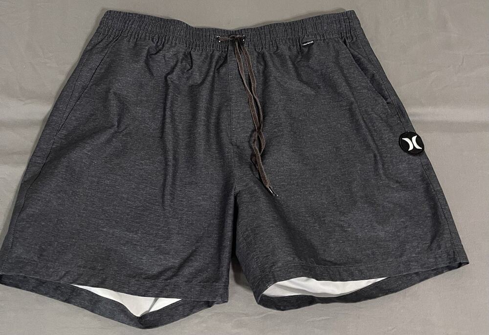 Hurley Mens Board Shorts Swim Trunks XL Gray Heather 5.5” Inseam